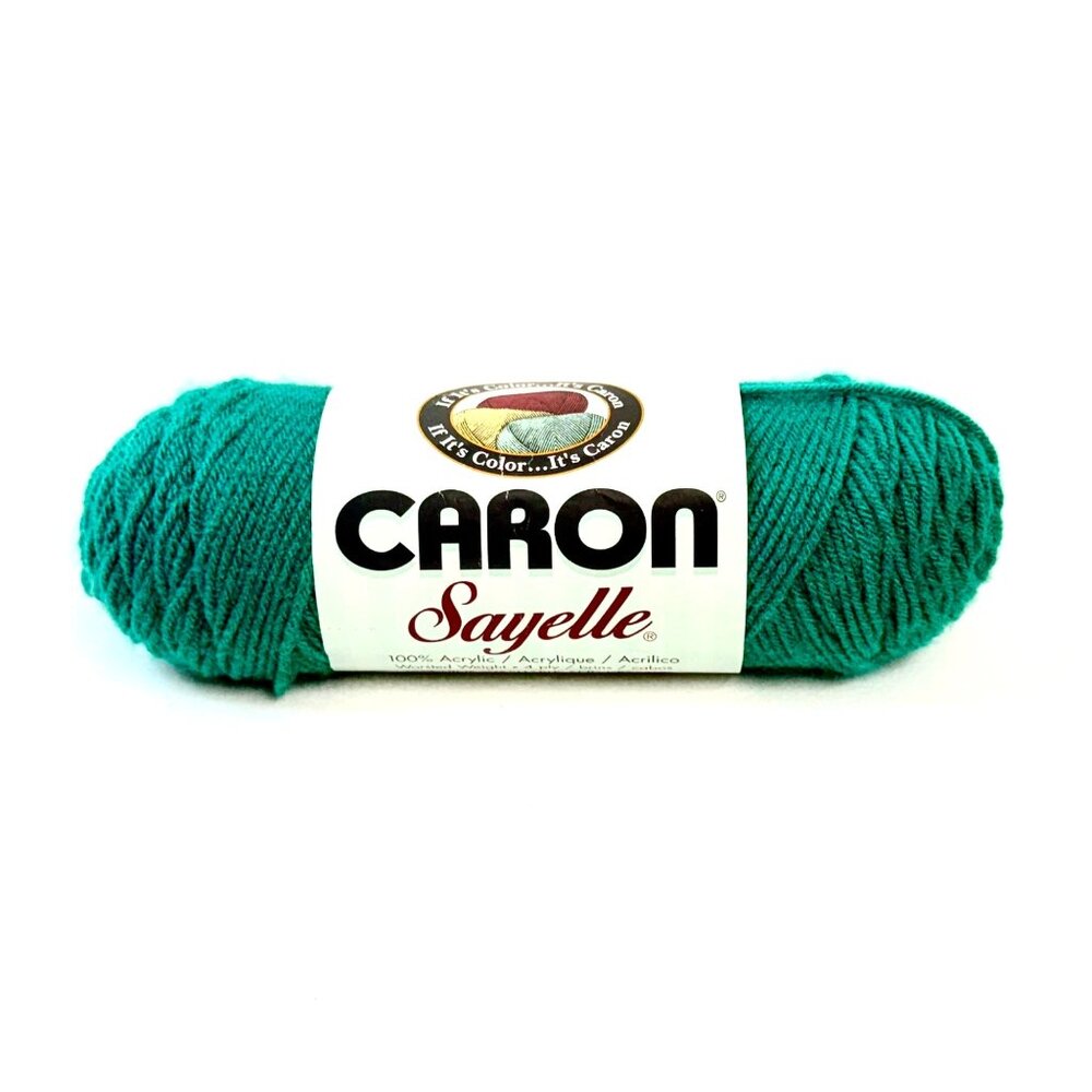 Caron Sayelle Acrylic Yarn Worsted Weight 4-Ply - Color is Fir Green - 5 SKEINS